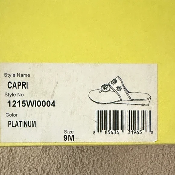 Jack Rogers Capri Metallic low wedge heel- Women's Sandals - Picture 8 of 9